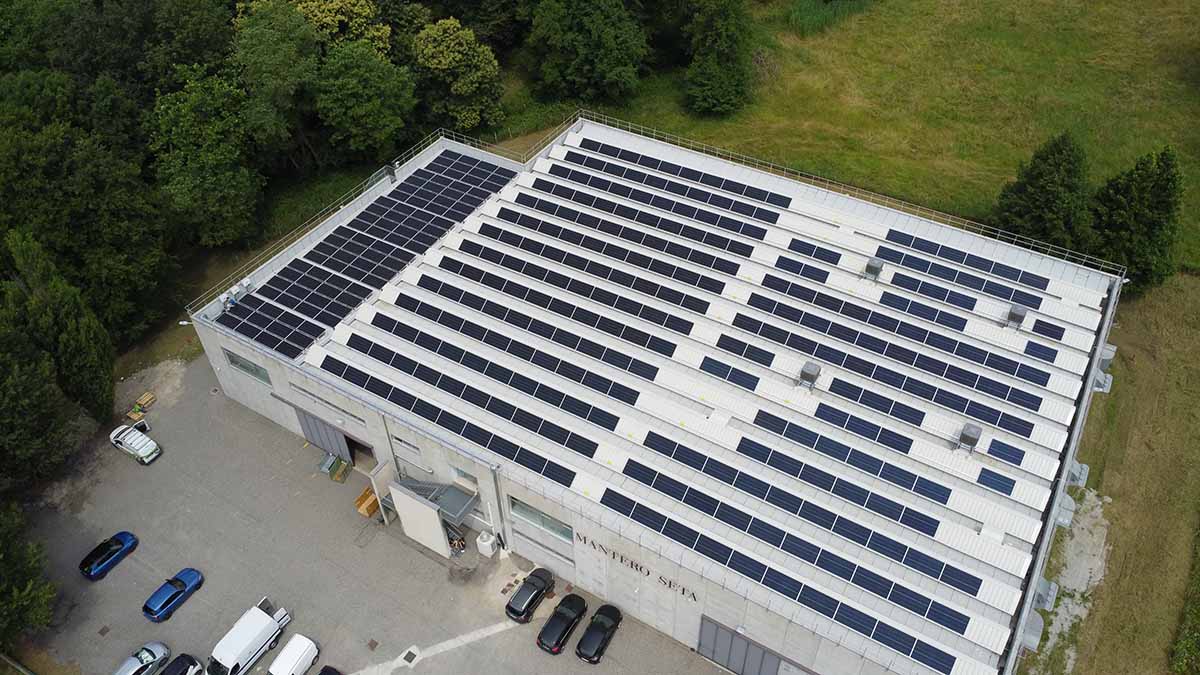 Progetto fotovoltaico per Mantero Seta